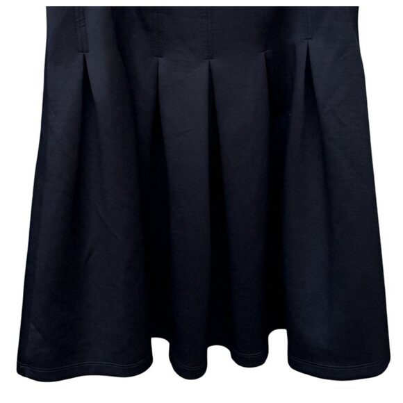 Asos Womens Black Pleated Midi Skirt Size 10 Polyester Blend Office Wear Casual - Picture 3 of 6